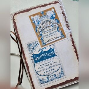 Junk Journal Booklet "VINTAGE OFFICE"  Nostalgic Business Equipment LG 9x6 40p